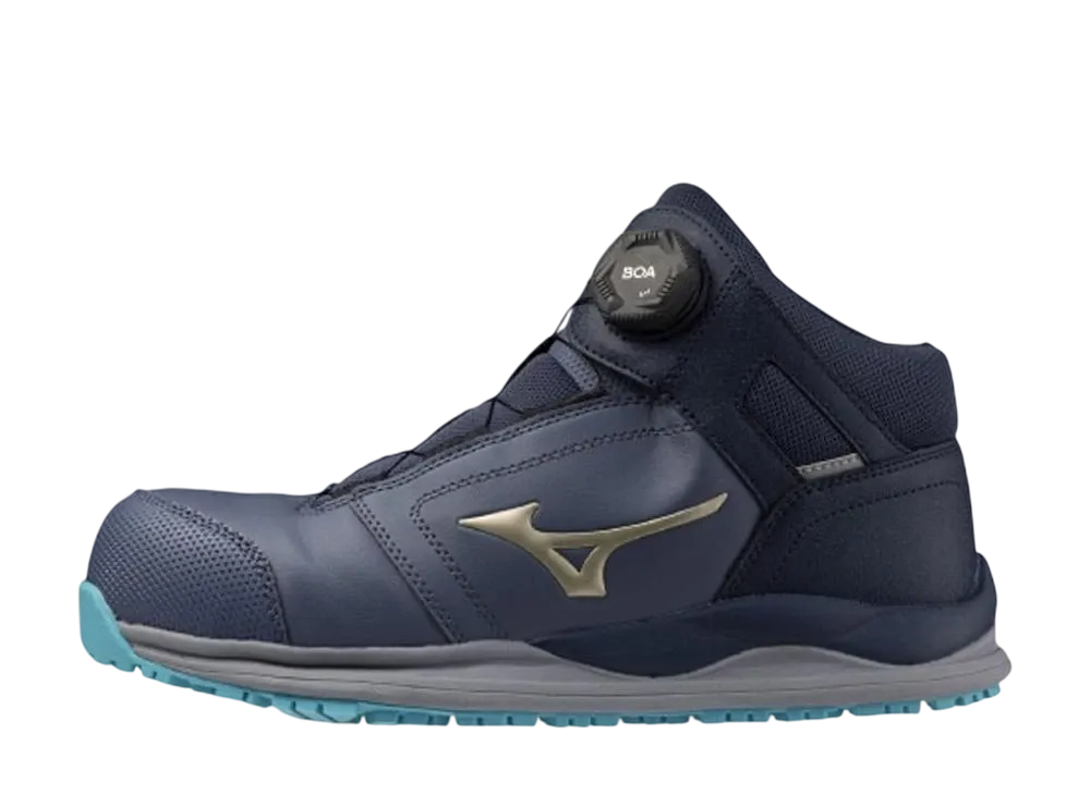 ミズノ オールマイティ HWII 81M ボア "ブルーグレー/ゴールド"