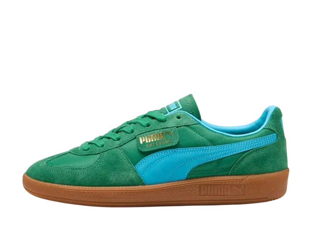 プーマ パレルモ ヴィンテージ アップデート "アーカイブグリーン/ブライトアクア"
