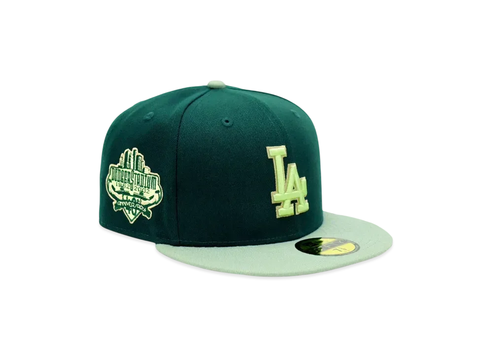 NEW ERA x THE CAP 59Fifty 'G-Dollar' Los Angeles Dodgers "Dark Green/Ever Green"