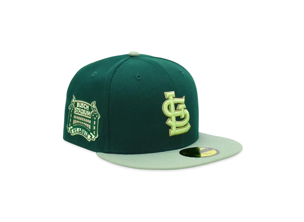 NEW ERA x THE CAP 59Fifty 'G-Dollar' St Louis Cardinals "Dark Green/Ever Green"
