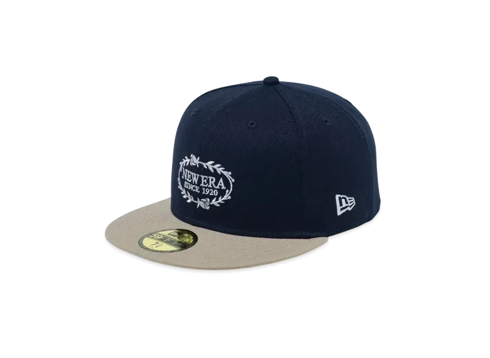 NEW ERA BLACK LABEL SS25 59Fifty New Era Since 1920 "Navy/Khaki"