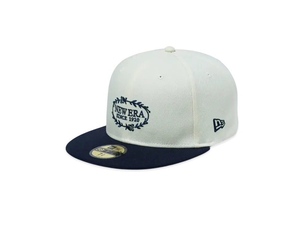 NEW ERA BLACK LABEL SS25 59Fifty New Era Since 1920 "Chrome/Navy"