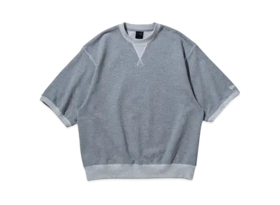 NEW ERA BLACK LABEL SS25 Fleece Short Sleeve Sweat Crewneck "Heather Grey"