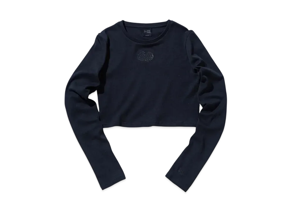 NEW ERA BLACK LABEL SS25 Women's Long Sleeve Cropped T-shirt "Black"