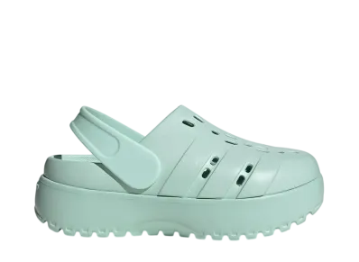 adidas Women's Adilette Platform Clogs "Halo Mint"