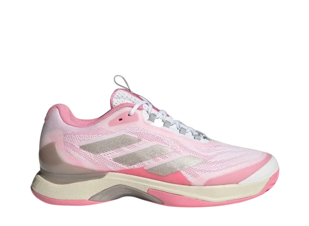 アディダス ウィメンズ アバコート2 テニス "クラウドホワイト/シャンパンメット/ルシッドピンク"