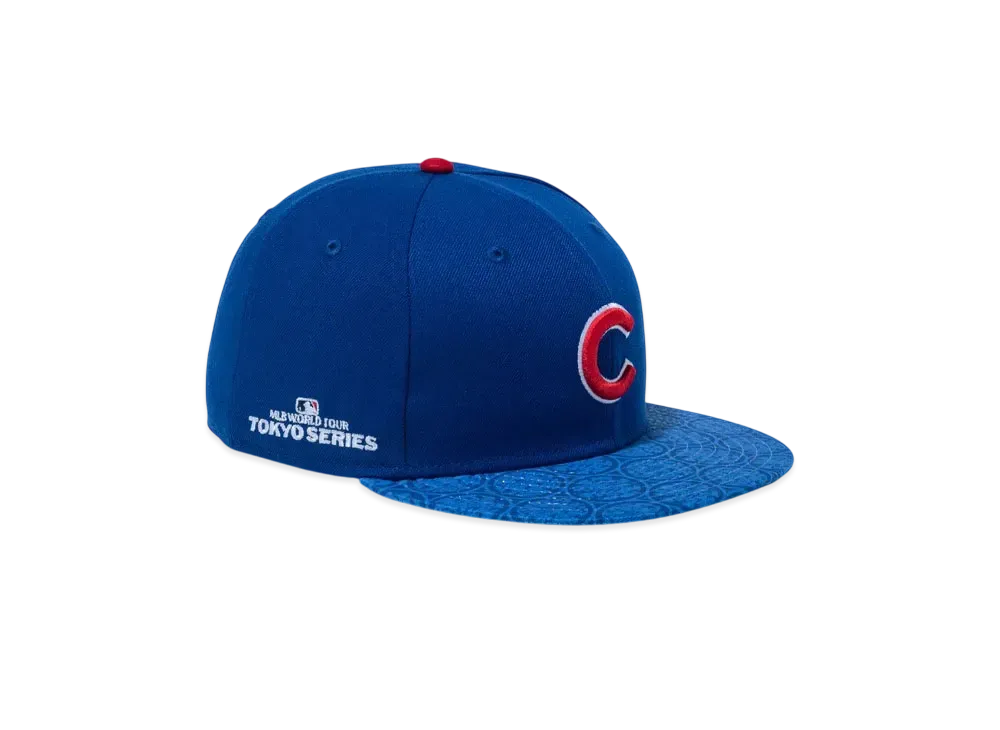 NEW ERA MLB Tokyo Series 2025 9Fifty Chicago Cubs World Tour Tokyo 2025 Side Patch Print Visor "Light Royal"