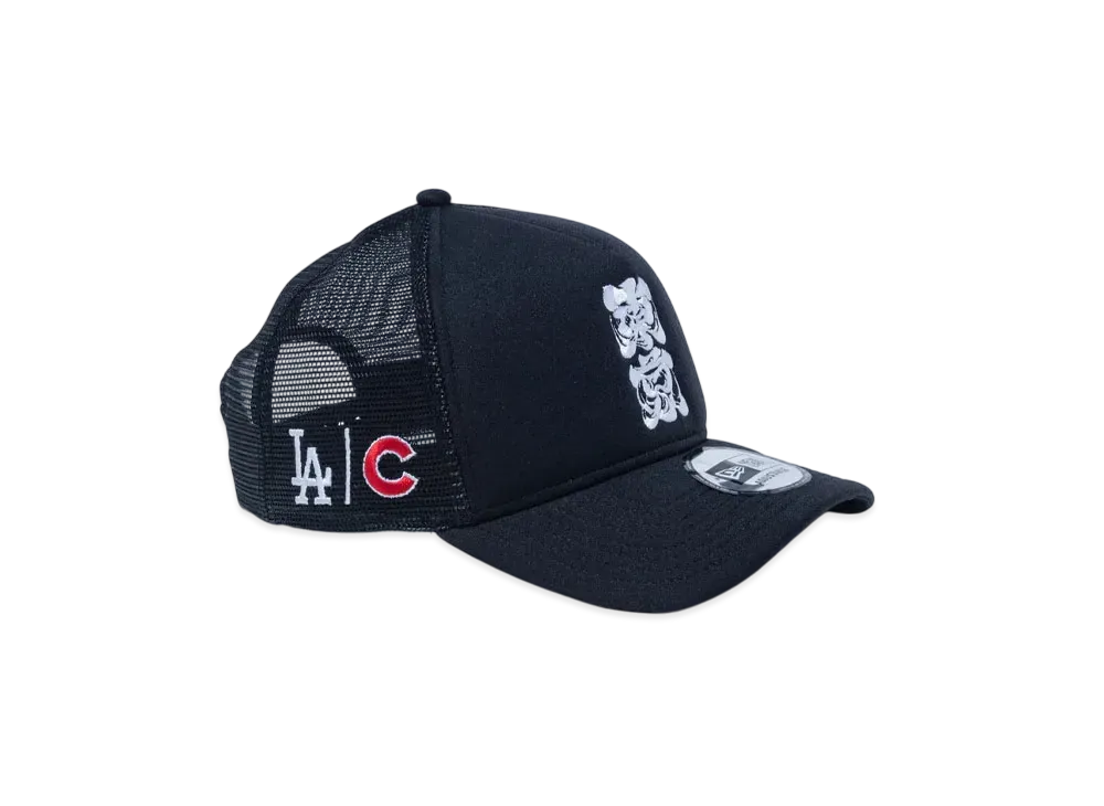 NEW ERA MLB Tokyo Series 2025 9Forty A-Frame Tracker Tokyo Los Angeles Dodgers Chicago Cubs "Black"
