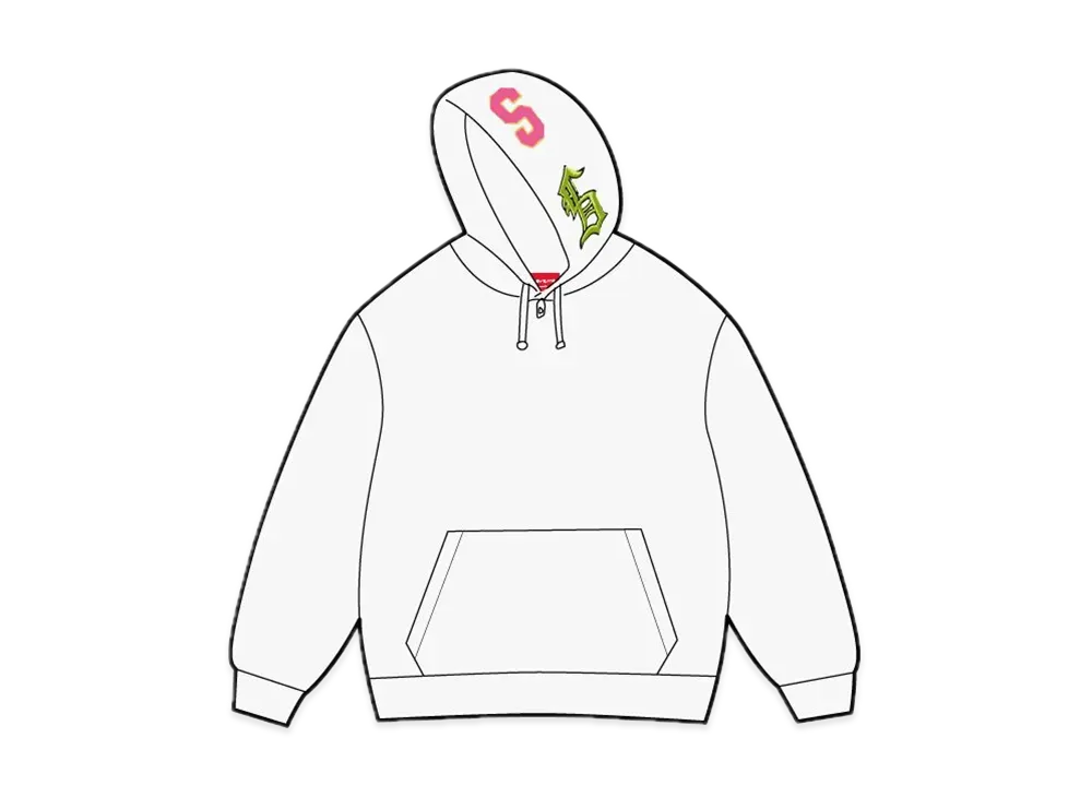 Supreme Multi S Logo Hooded Sweatshirt "White"