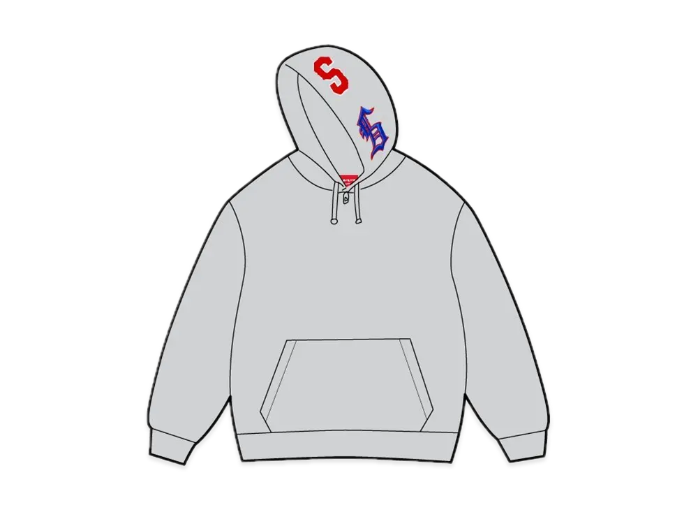 Supreme Multi S Logo Hooded Sweatshirt "Heather Grey"
