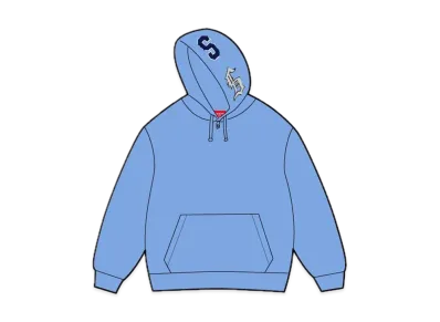 Supreme Multi S Logo Hooded Sweatshirt "Blue"