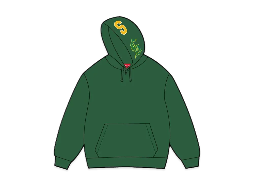 Supreme Multi S Logo Hooded Sweatshirt "Green"