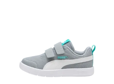 Puma PS Courtflex V3 Mesh "Cool Mid Gray/Puma White/Aquatic"