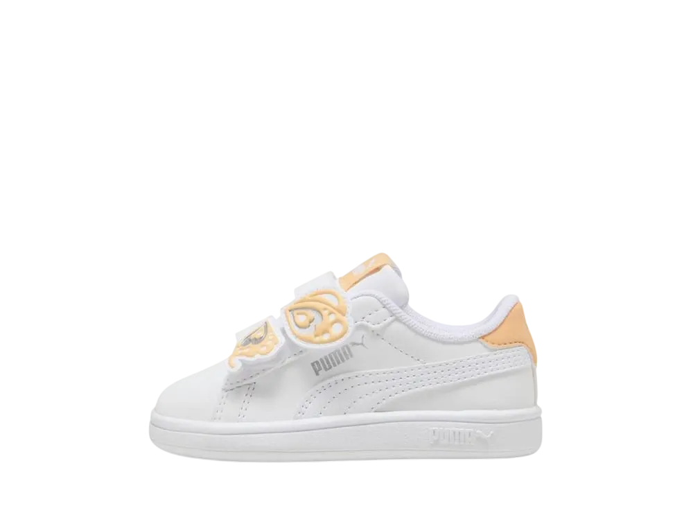 プーマ TD スマッシュ 3.0 バタフライ "ホワイト/オールモストアプリコット" (キッズ)