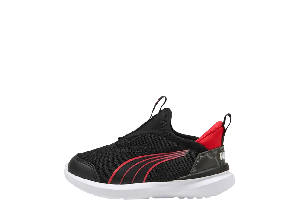 プーマ TD クルーズ イーズイン カモ "プーマブラック/フォーオールタイムレッド" (キッズ)