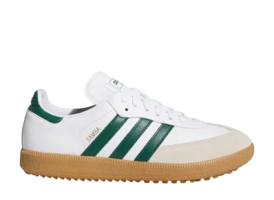 adidas Samba Spikeless Golf "Cloud White/Collegiate Green/Gum"