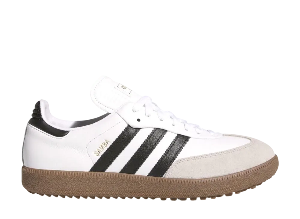 アディダス サンバ ゴルフ フルグレインレザー "クラウドホワイト/コアブラック/ガム"