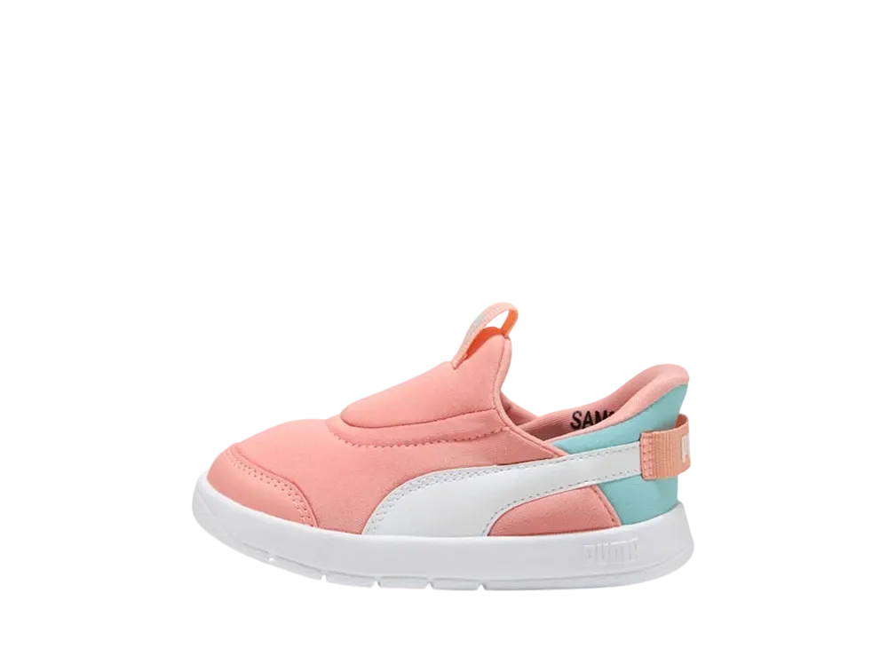 プーマ TD コートフレックス V3 イーズイン "ピンクフルーツ/プーマホワイト/セーフレイク" (キッズ)