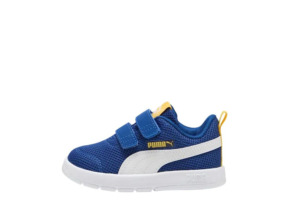 プーマ TD コートフレックス V3 メッシュ "クライドロイヤル/プーマホワイト/サニーイエロー" (キッズ)