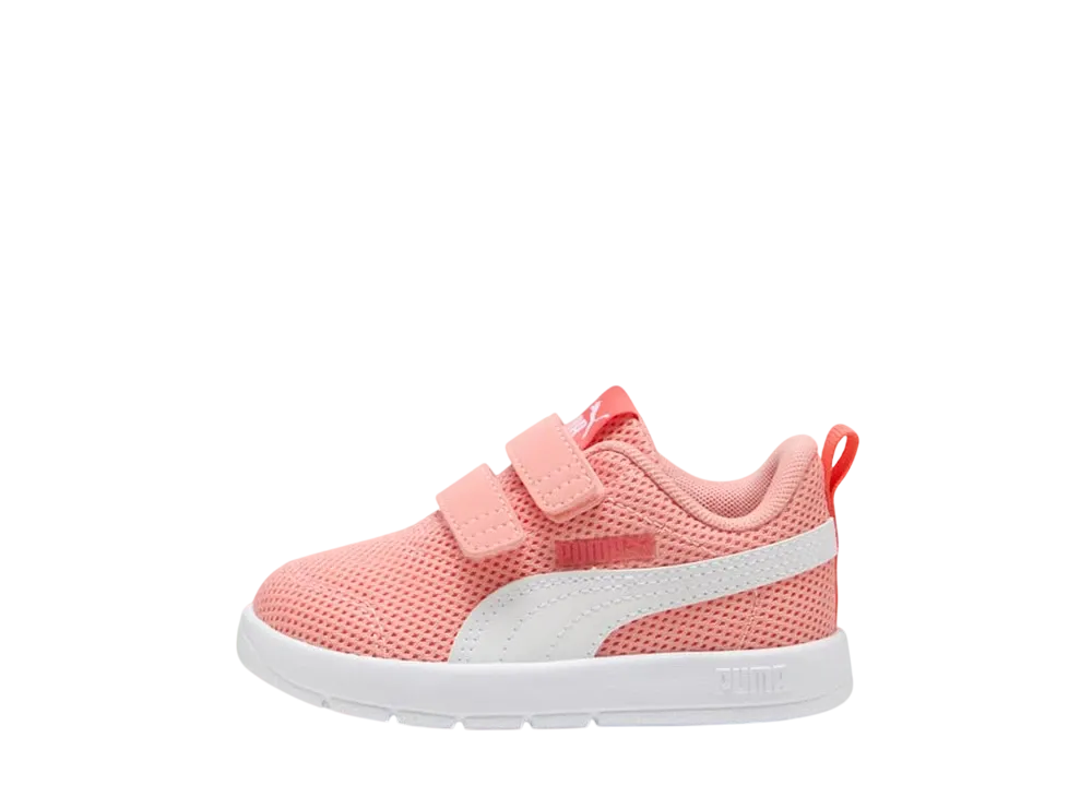 プーマ TD コートフレックス V3 メッシュ "ピンクフルーツ/プーマホワイト/ピーチフロスト" (キッズ)