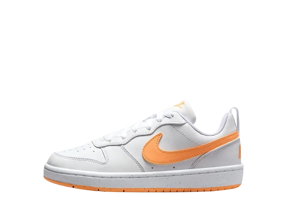 ナイキ GS コートボロー ロー リクラフト "ホワイト/ホワイト/ピーチクリーム" (キッズ)