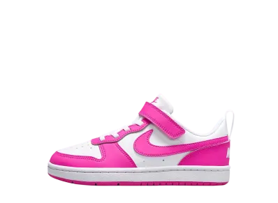 Nike PS Court Borough Low Recraft "White/Laser Fuchsia"