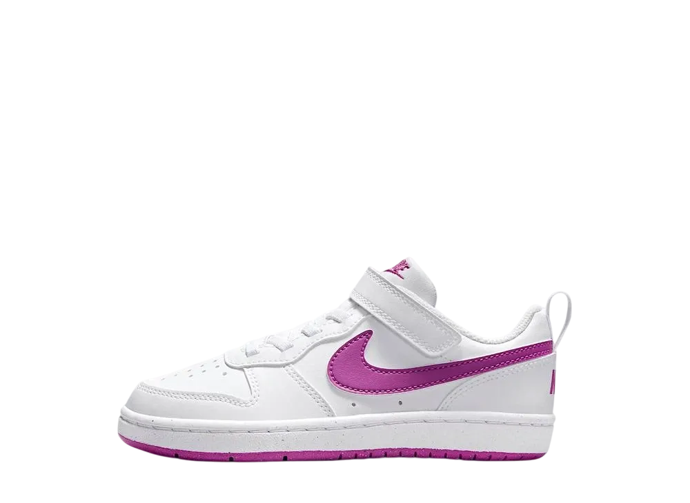 Nike PS Court Borough Low Recraft "White/Hot Fuchsia"