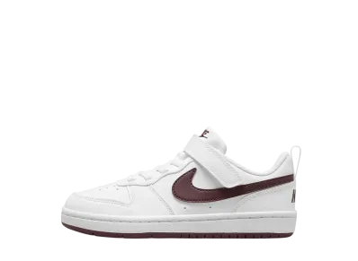 Nike PS Court Borough Low Recraft "White/Burgundy Crush"