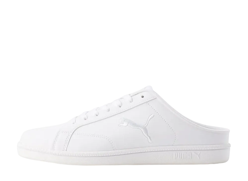 プーマ スマッシュキャット SL ミュール "プーマホワイト/フェザーグレー"