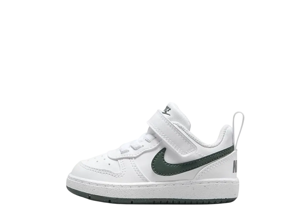 ナイキ TD コートボロー ロー リクラフト "ホワイト/ヴィンテージグリーン" (キッズ)