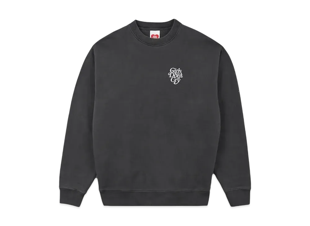 Girls Don't Cry Washed GDC Logo Crewneck "Black/Blue"