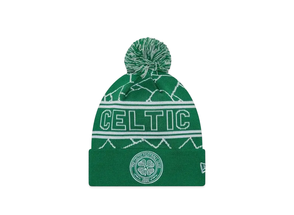 NEW ERA Pom Pom Knit Europe Football Team Celtic FC "Green"