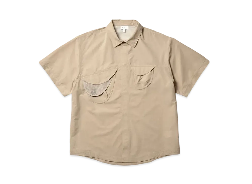 Goldwin 0 Short Sleeve Asymmetry Camp Shirt (Unisex) "Silica"