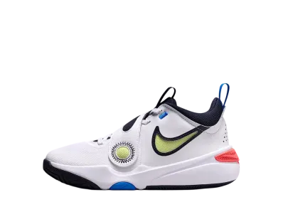 Nike GS Team Hustle D 11 "White/Bright Crimson/Photo Blue/Light Lemon Twist"