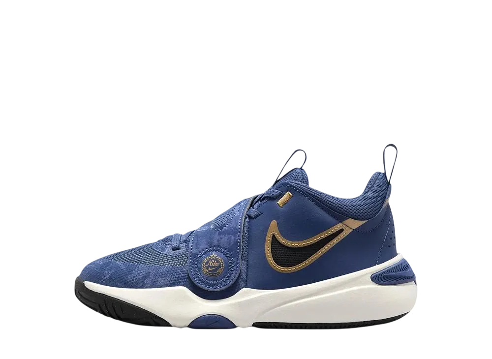 ナイキ GS チームハッスル D11 "ミスティックネイビー/ペールアイボリー/メタリックゴールド/ブラック" (キッズ)