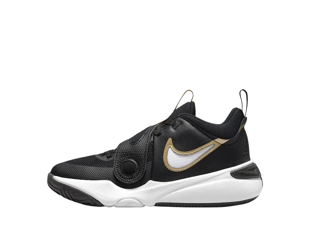 ナイキ GS チームハッスル D11 "ブラック/ホワイト/メタリックゴールド" (キッズ)