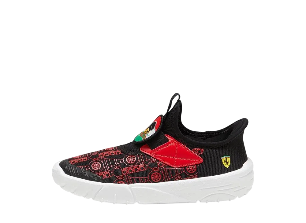 スクーデリア フェラーリ × プーマ PS スリップカート "プーマブラック/ロッソコルサ" (キッズ)