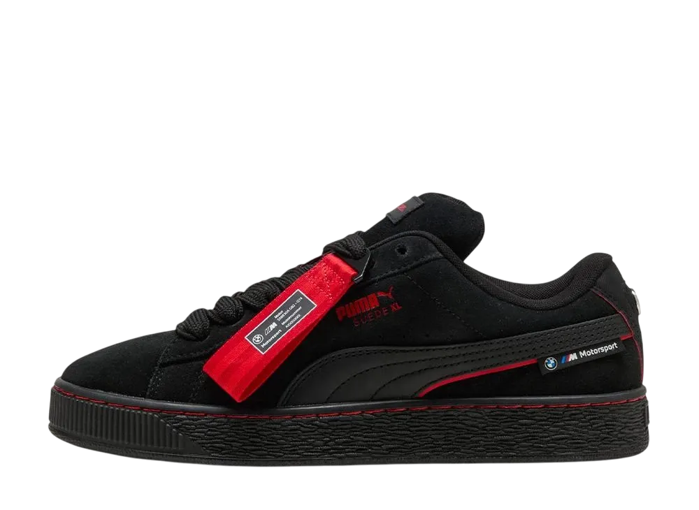 BMW M モータースポーツ × プーマ スウェード XL "プーマブラック/ポップレッド"
