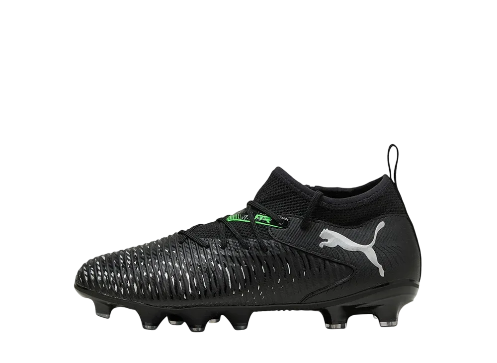 プーマ GS フューチャー8 マッチ FG/AG "プーマブラック/クールライトグレー/フルオグリーン" (キッズ)