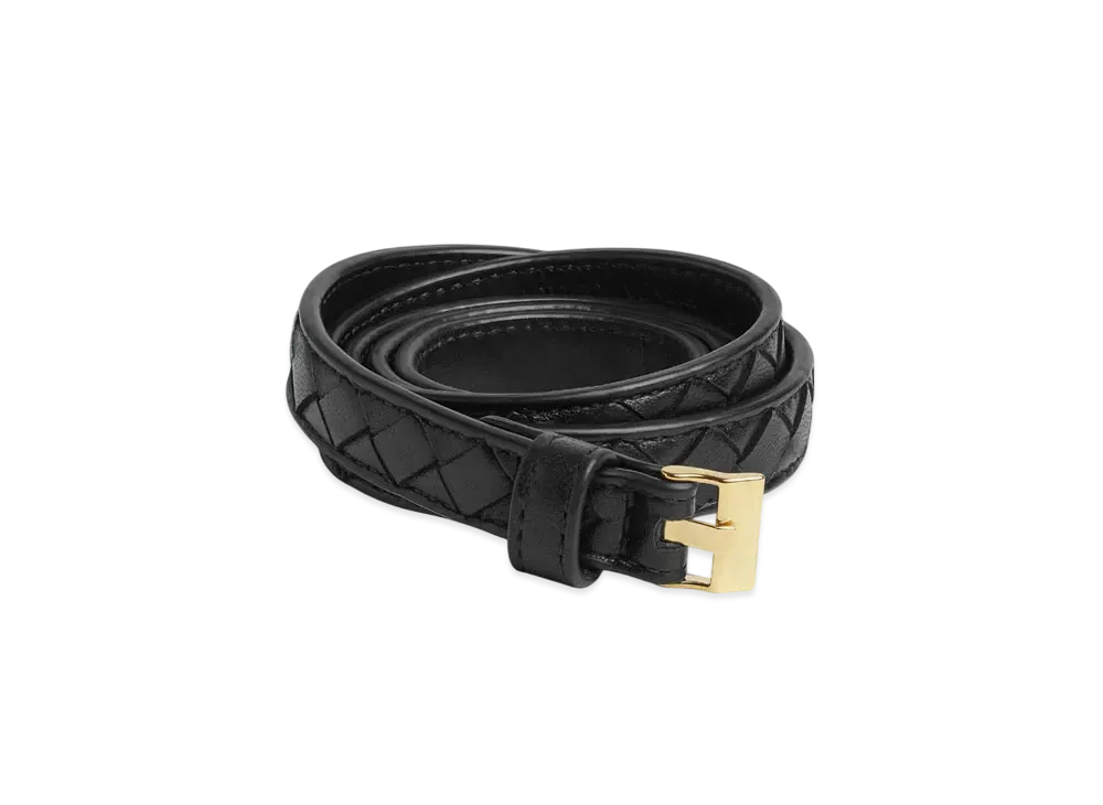 Bottega Veneta Thin Watch Belt "Black"