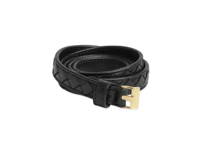 Bottega Veneta Thin Watch Belt "Black"