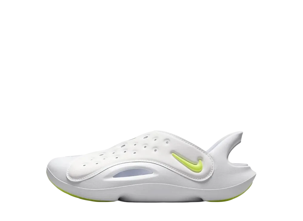 ナイキ GS アクアスウッシュ "ホワイト/ピュアプラチナム/ボルト" (キッズ)