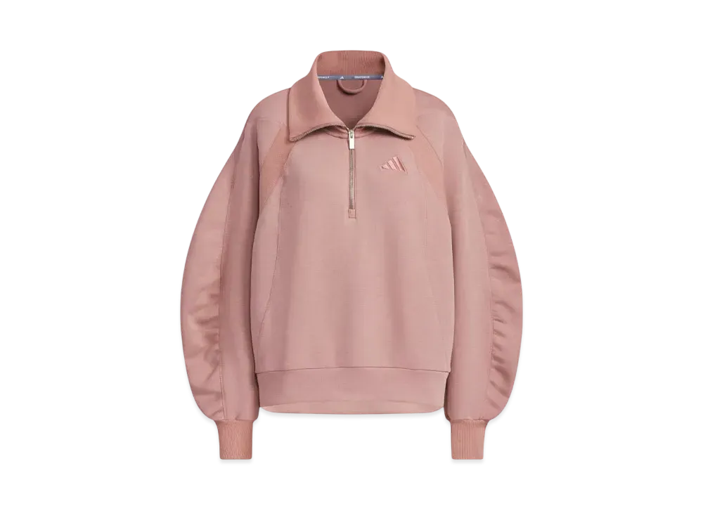 adidas Luxflow Sports Half-Zip Spacer Sweatshirt "Warm Clay"