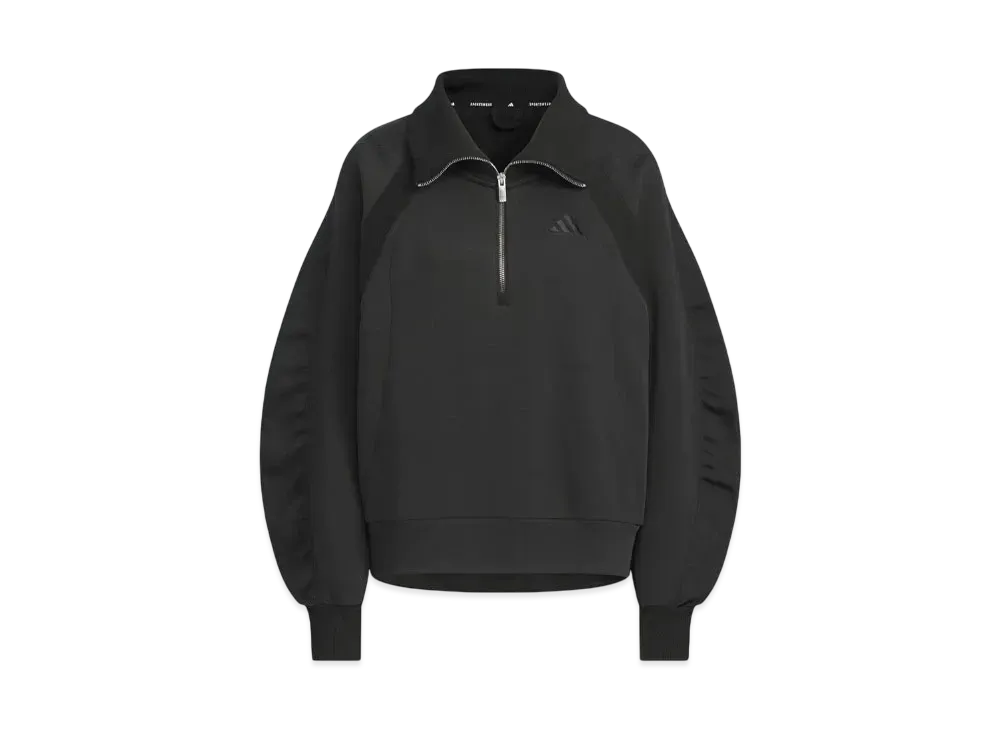 adidas Luxflow Sports Half-Zip Spacer Sweatshirt "Black"