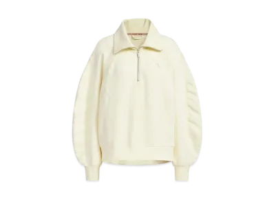 adidas Luxflow Sports Half-Zip Spacer Sweatshirt "Warm Vanilla"