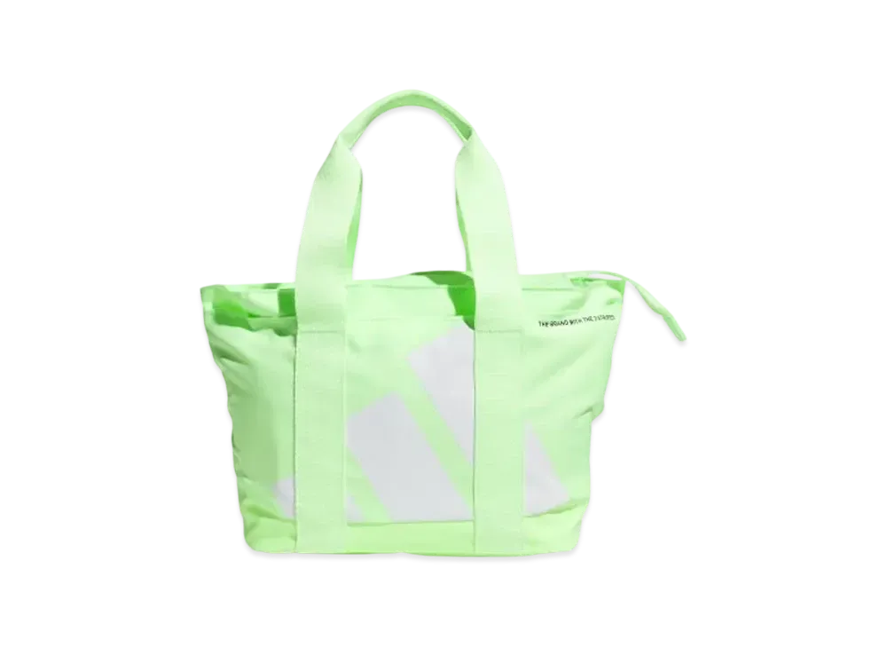 adidas Bold Logo Round Tote Bag "Green Spark"