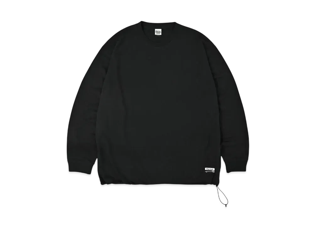 Marmot x S&G Drawcord Long Sleeve Tee "Black"