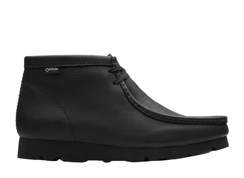 クラークス ワラビー ブーツ ゴアテックス "ブラックレザー"