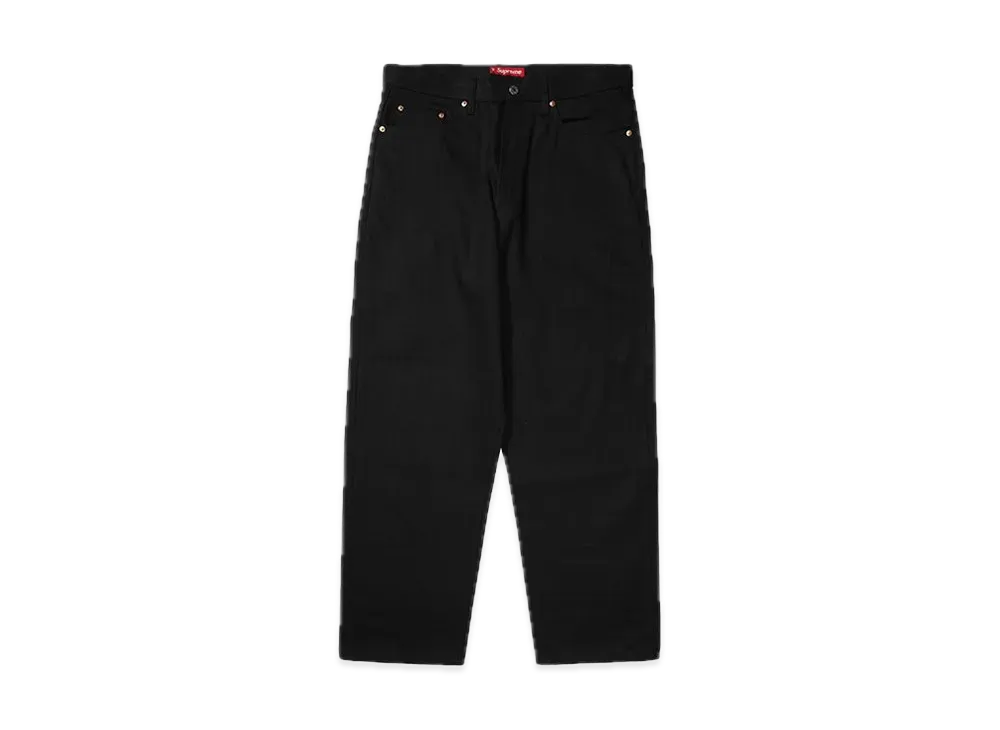 Supreme Rigid Baggy Selvedge Jean "Rigid Black" (25SS)