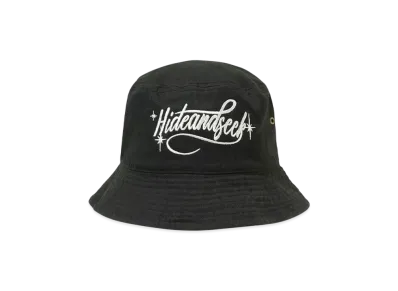 Hide and Seek Cursive Logo Crusher Hat "BLACK"